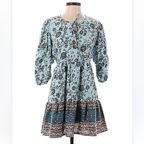 B.O.G Collective Boho Floral Tiered Mini Dress – Size S - Picture 1 of 6